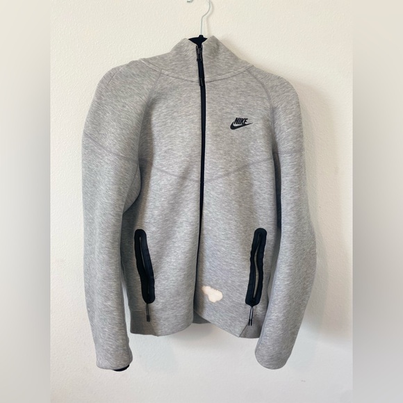 Gray Nike Tech Fleece Hoodie - Picture 1 of 5